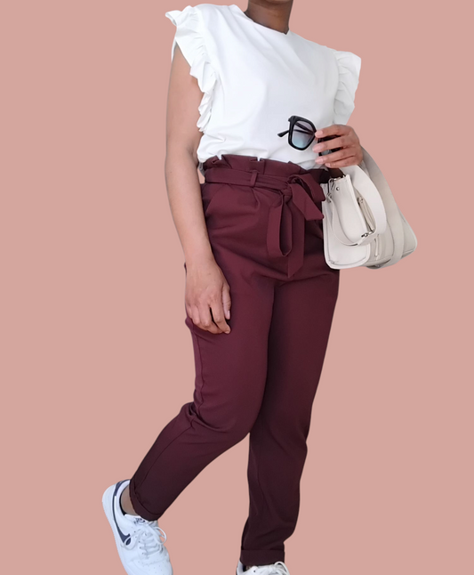 Burgundy pants