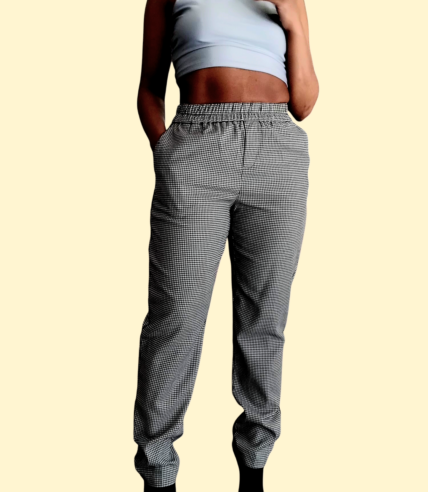 Black and white pants