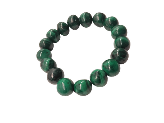 Anda malachite gemstone bracelet with optional pendent