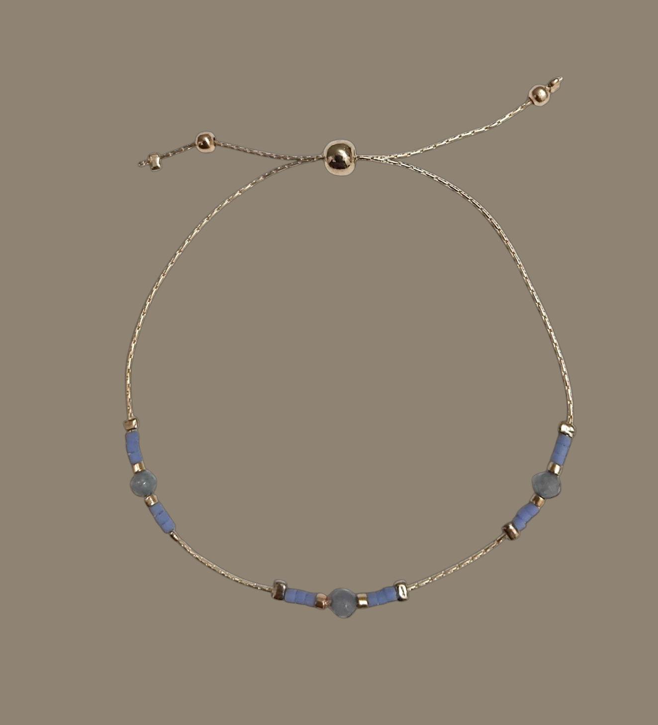 Balkan blue beaded bracelet