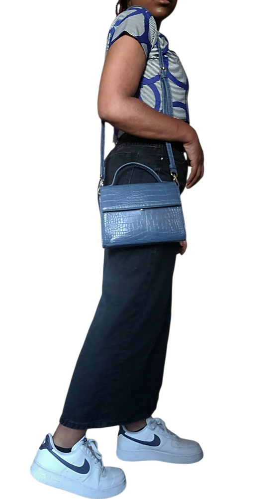 Perron faux leather clutch