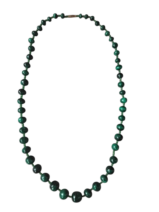 Collier Bashi en malachite