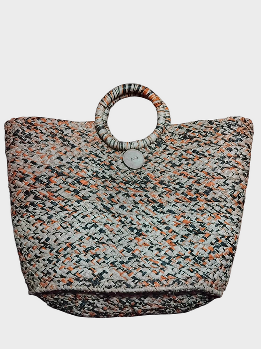 Safari Raffia bag - multicolor (orange)