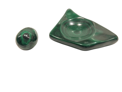 Décoration malachite œuf d'Isiro