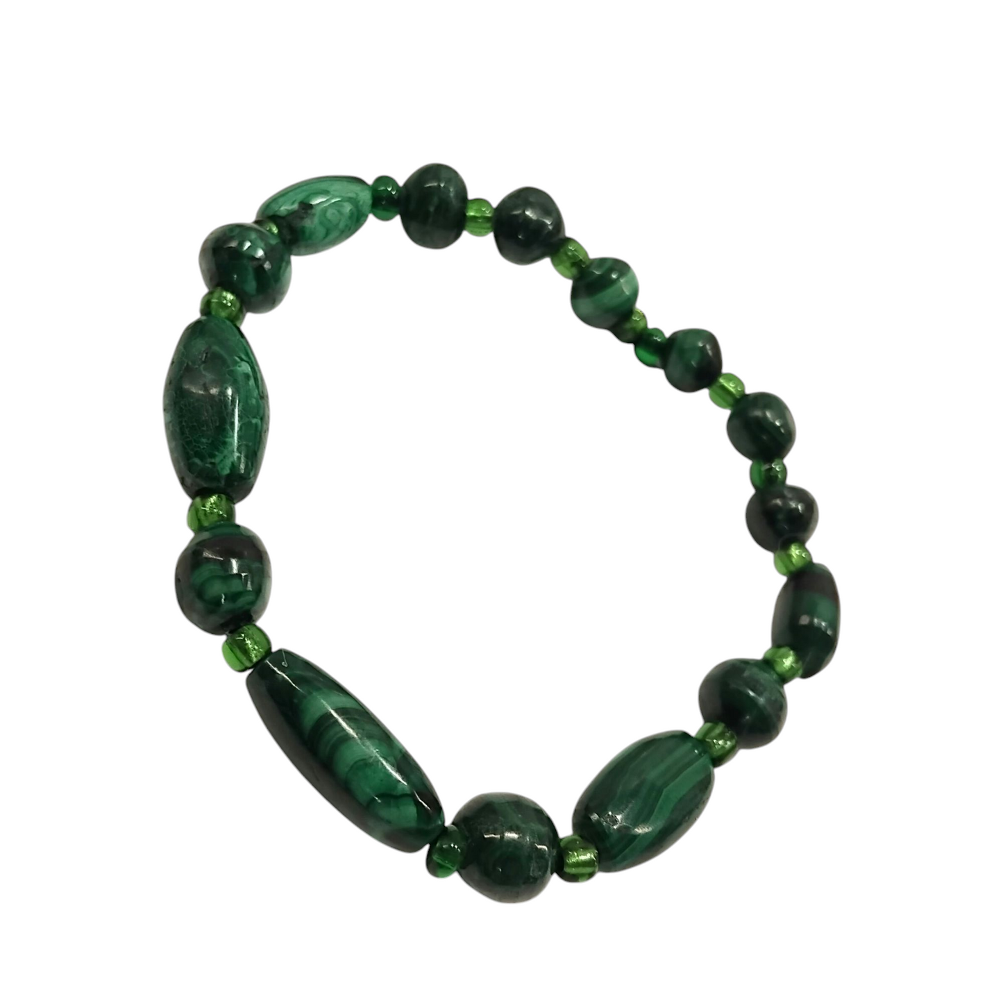 Shasa malachite bracelet with optional pendent