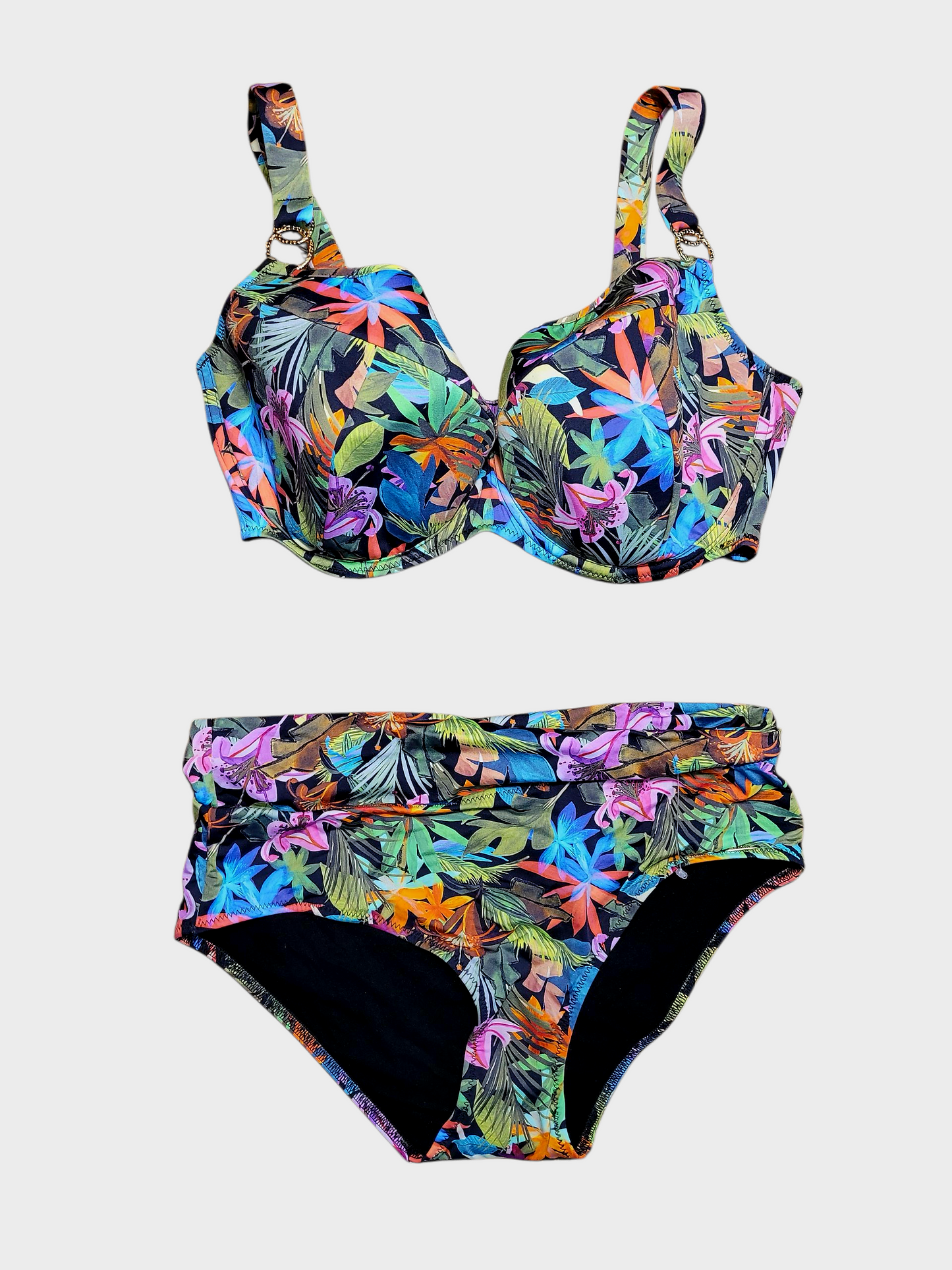 Corin tropical print E-cup S/M bikini
