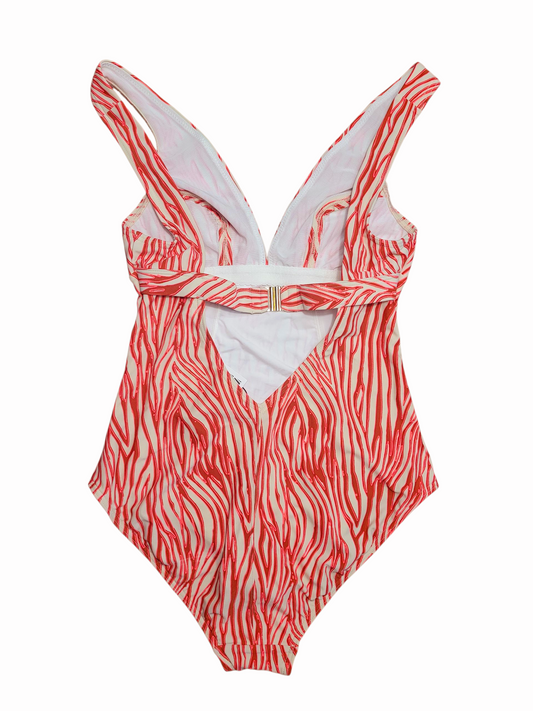 BeachLife pink zebra one-piece swimsuit