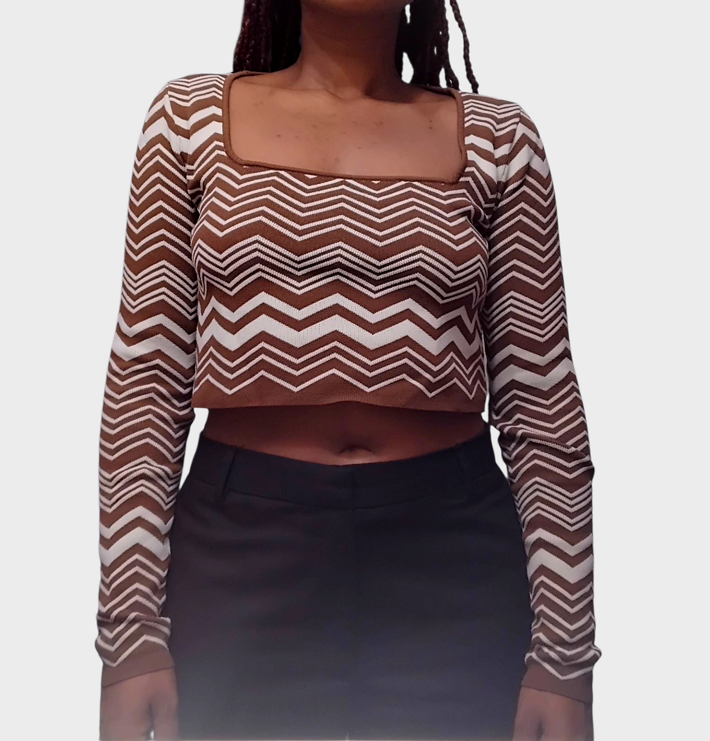 Long sleeve crop top