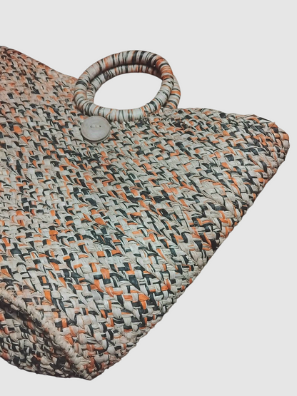 Safari Raffia bag - multicolor (orange)